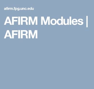 AFIRM Modules grey background