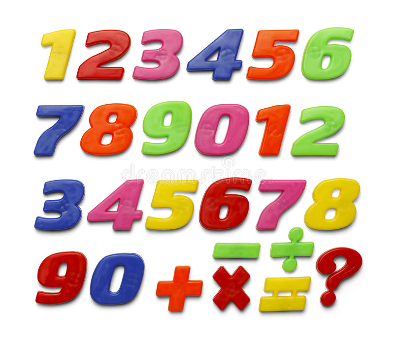 colorful numbers ranging from 1 to 10