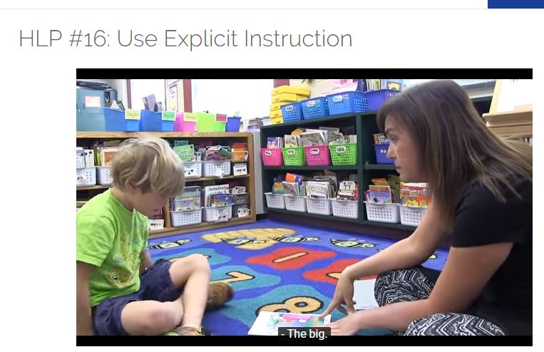 Explicit Instruction in Special Education Classrooms