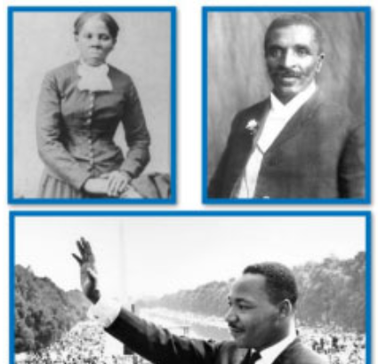 pictures of three historical African Americans