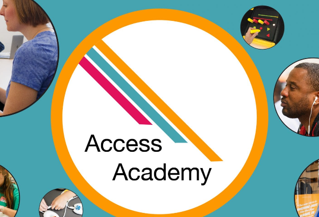 Access Academy Logo in four colors
