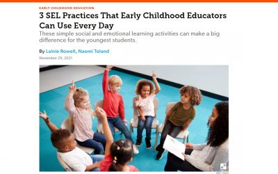 3 SEL Practices that Early Childhood Educators Can Use Every Day