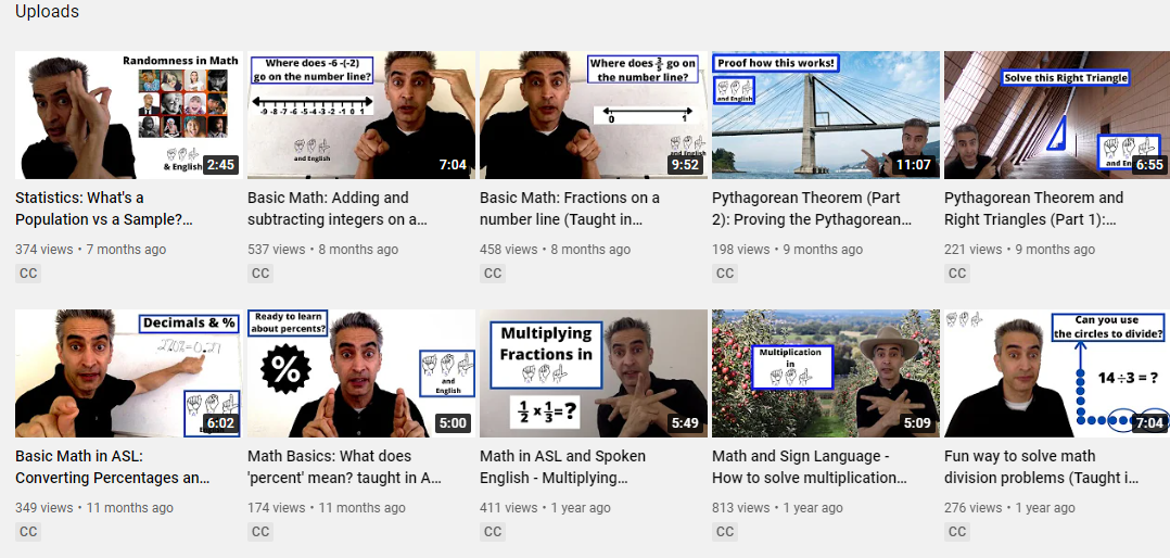Image of 10 videos featuring the male math tutor