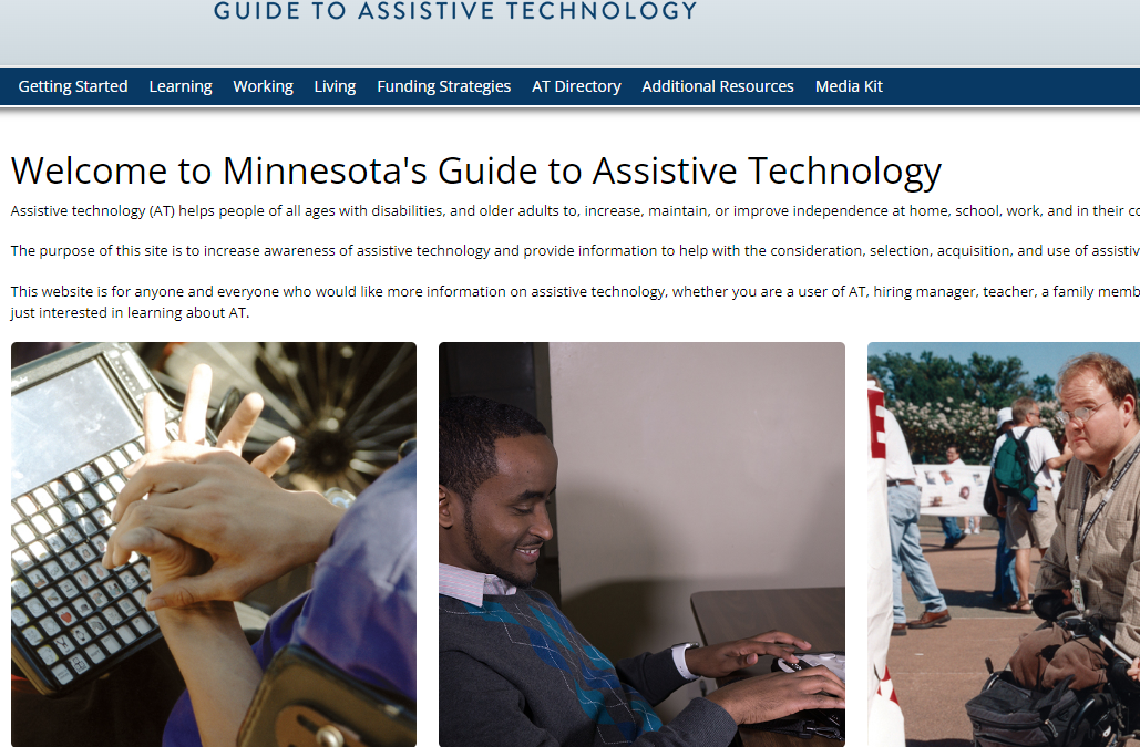 A Guide for Types of Assistive Technology