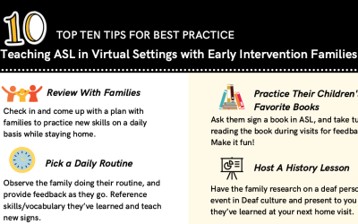 Top 10 Tips for Teaching ASL in a Virtual Setting with Early Intervention Families