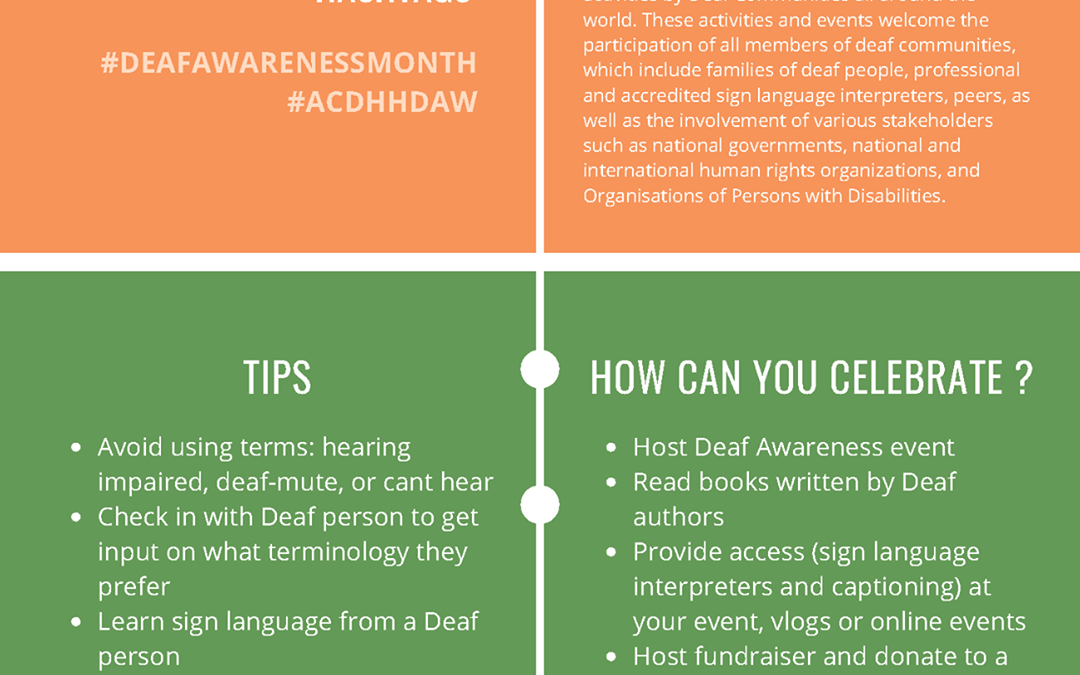 International Deaf Awareness Month